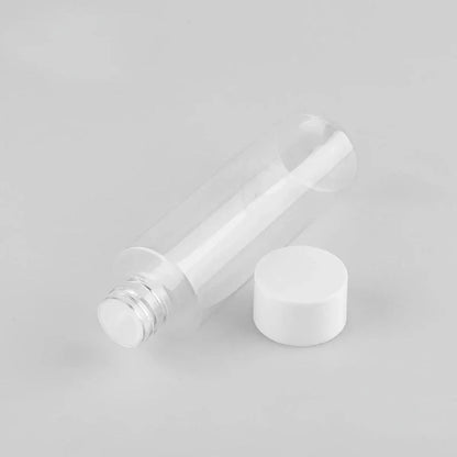50/100/150ml Plastic Toner Lotion Bottles Refillable Travel Cosmetic Containers - Black Lid + White Bottle - V528-BOTTLE-10PCS-150ML-LBP-BLACK-227814
