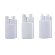 250-1000ml Plastic Twin Chamber Bottle with Tamper Evident Cap for Chemical Liquids - 10Pcs 500ml