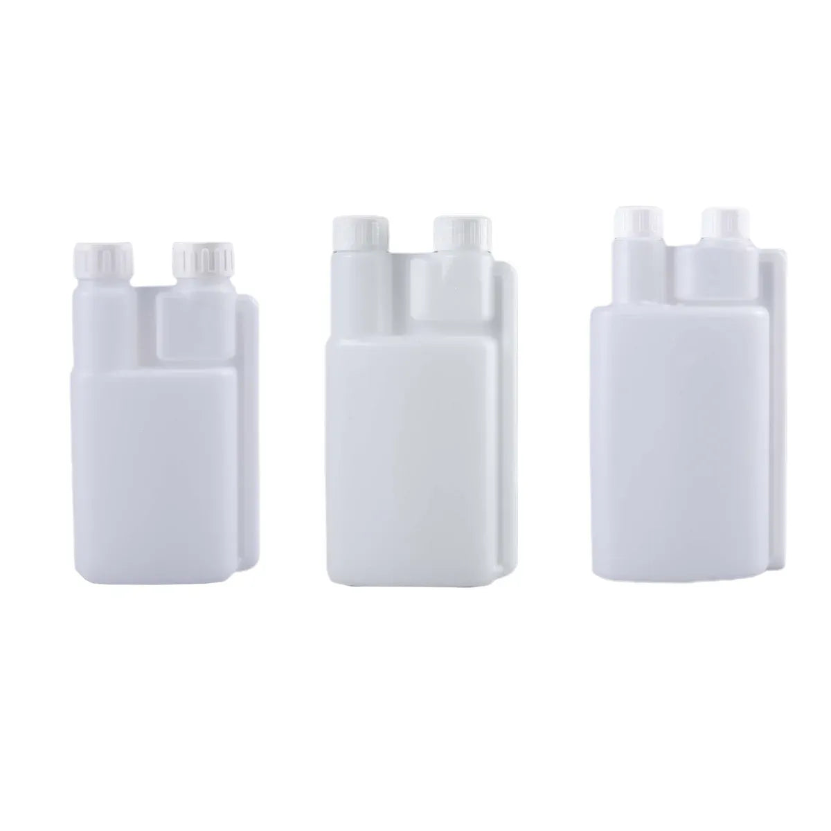 250-1000ml Plastic Twin Chamber Bottle with Tamper Evident Cap for Chemical Liquids - 10Pcs 500ml