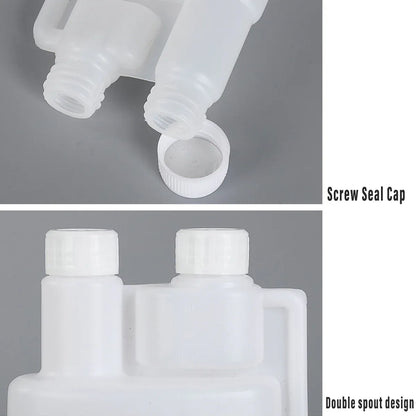 250-1000ml Plastic Twin Chamber Bottle with Tamper Evident Cap for Chemical Liquids - 10Pcs 500ml V528-BOTTLE-10PCS-500ML-331091
