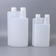 250-1000ml Plastic Twin Chamber Bottle with Tamper Evident Cap for Chemical Liquids - 10Pcs 500ml