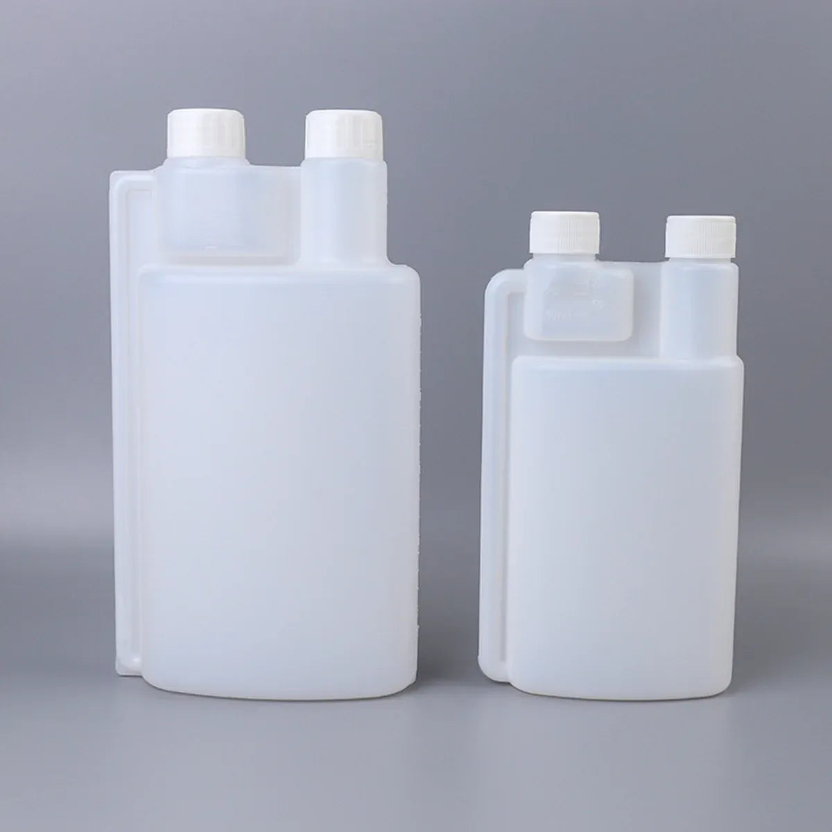 250-1000ml Plastic Twin Chamber Bottle with Tamper Evident Cap for Chemical Liquids - 10Pcs 500ml