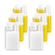250-1000ml Plastic Twin Chamber Bottle with Tamper Evident Cap for Chemical Liquids - 10Pcs 500ml