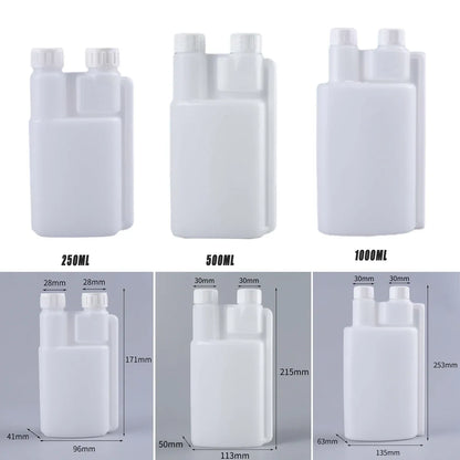 250-1000ml Plastic Twin Chamber Bottle with Tamper Evident Cap for Chemical Liquids - 10Pcs 500ml V528-BOTTLE-10PCS-500ML-331091