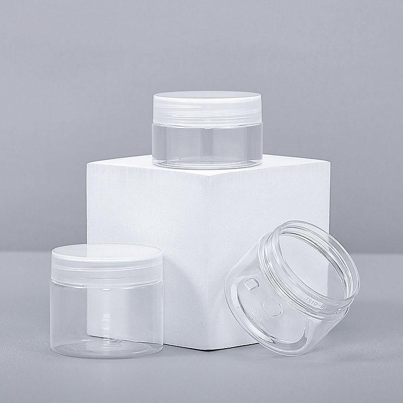 10pcs Transparent Wide Mouth Plastic Jars with Cap Skin Care Cream Containers - 40ml V528-BOTTLE-10PCS-TRANSPARENT-02596