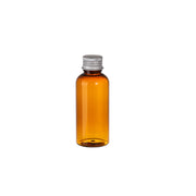 20pcs Brown Transparent Cosmetic Bottles with Aluminum Lids for Packaging - Brown-100ml V528-BOTTLE-20PCS-BROWN-100ML-583554