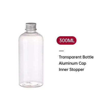 20pcs Brown Transparent Cosmetic Bottles with Aluminum Lids for Packaging - Brown-100ml V528-BOTTLE-20PCS-BROWN-100ML-583554