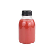 20pcs 250ml Reusable Plastic Juice Bottles 38mm Caliber Clear Beverage Container - Bottle-20pcs-Glossy -Black V528-BOTTLE-20PCS-GLOSSY-BLACK-230752