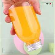 20pcs 250ml Reusable Plastic Juice Bottles 38mm Caliber Clear Beverage Container - Bottle-20pcs-Glossy -Black V528-BOTTLE-20PCS-GLOSSY-BLACK-230752