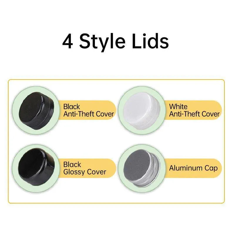 20pcs 250ml Reusable Plastic Juice Bottles 38mm Caliber Clear Beverage Container - Bottle-20pcs-Glossy -Black V528-BOTTLE-20PCS-GLOSSY-BLACK-230752