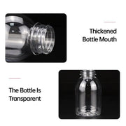 20pcs 250ml Reusable Plastic Juice Bottles 38mm Caliber Clear Beverage Container - Bottle-20pcs-Glossy -Black V528-BOTTLE-20PCS-GLOSSY-BLACK-230752