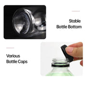 20pcs 250ml Reusable Plastic Juice Bottles 38mm Caliber Clear Beverage Container - Bottle-20pcs-Glossy -Black V528-BOTTLE-20PCS-GLOSSY-BLACK-230752
