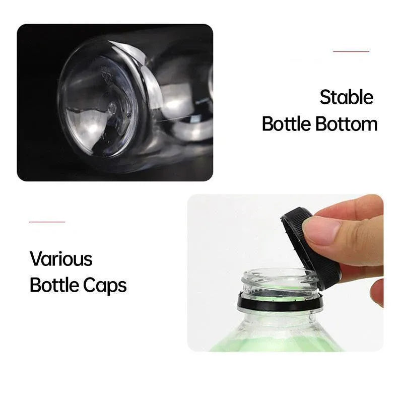 20pcs 250ml Reusable Plastic Juice Bottles 38mm Caliber Clear Beverage Container - Bottle-20pcs-Glossy -Black V528-BOTTLE-20PCS-GLOSSY-BLACK-230752