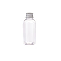 20pcs Brown Transparent Cosmetic Bottles with Aluminum Lids for Packaging - Transparent-100ml V528-BOTTLE-20PCS-TRANSPARENT-100ML-465789
