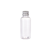 20pcs Brown Transparent Cosmetic Bottles with Aluminum Lids for Packaging - Transparent-100ml V528-BOTTLE-20PCS-TRANSPARENT-100ML-465789