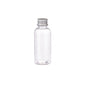 20pcs Brown Transparent Cosmetic Bottles with Aluminum Lids for Packaging - Transparent-100ml V528-BOTTLE-20PCS-TRANSPARENT-100ML-465789