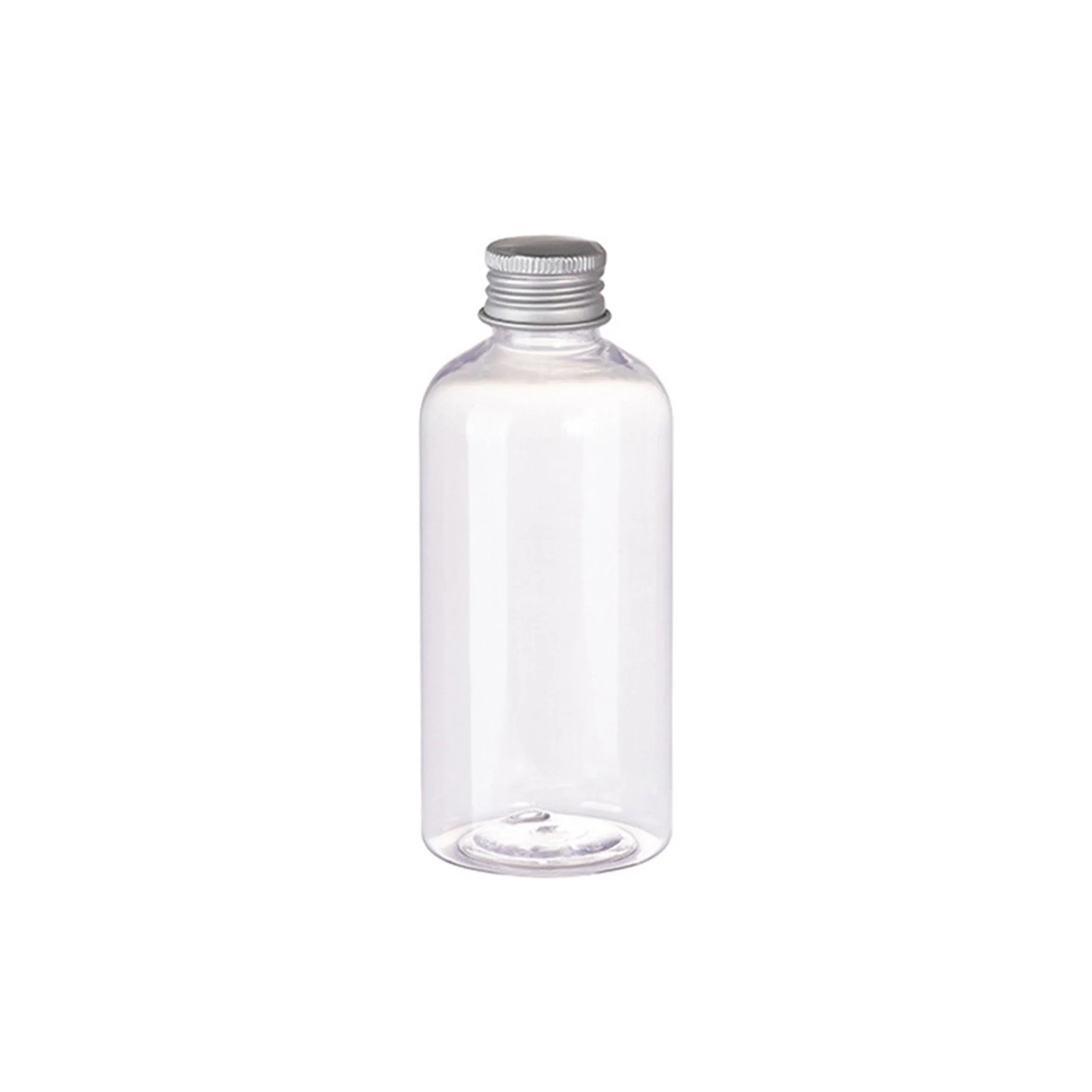 20pcs Brown Transparent Cosmetic Bottles with Aluminum Lids for Packaging - Transparent-200ml V528-BOTTLE-20PCS-TRANSPARENT-200ML-857142