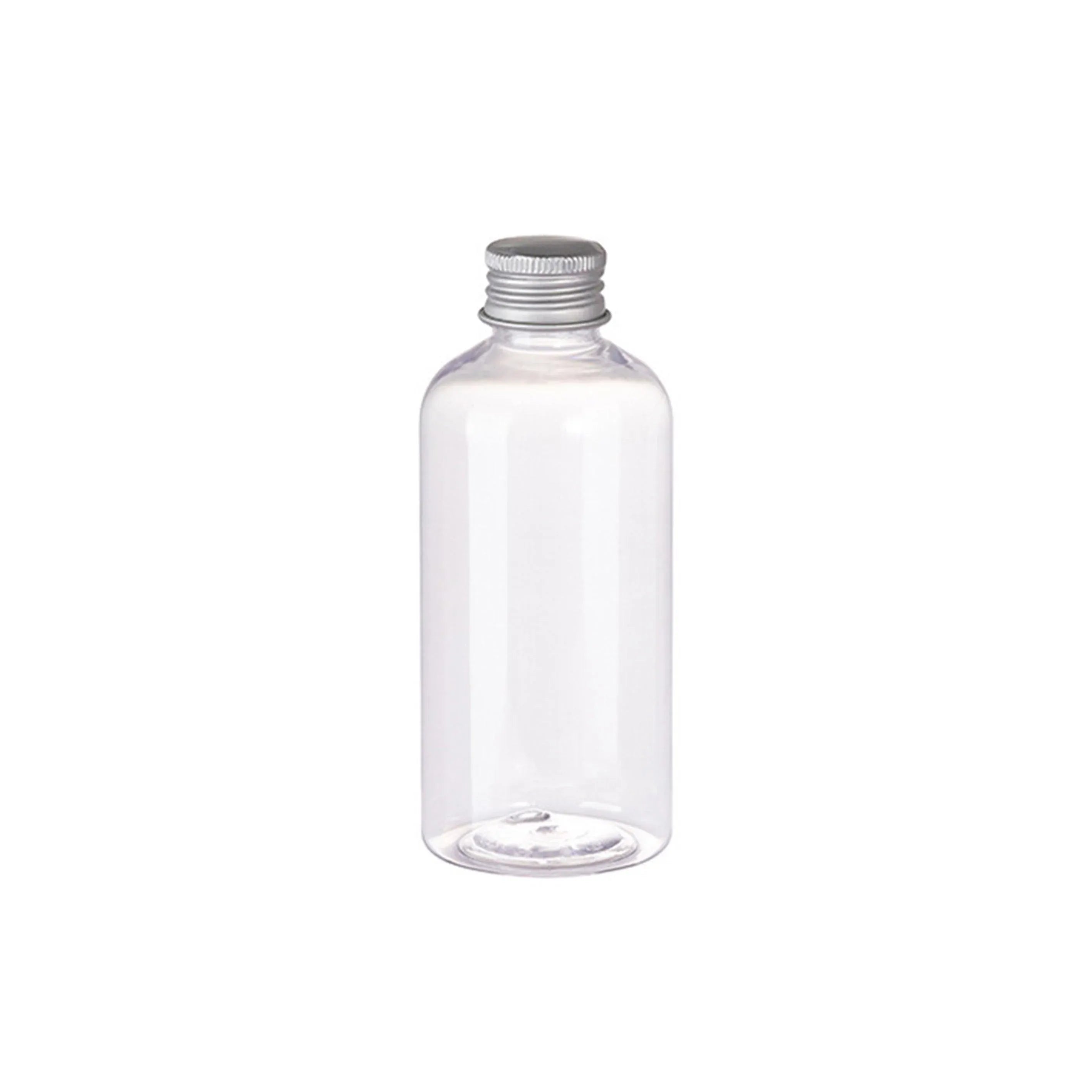 20pcs Brown Transparent Cosmetic Bottles with Aluminum Lids for Packaging - Transparent-200ml V528-BOTTLE-20PCS-TRANSPARENT-200ML-857142