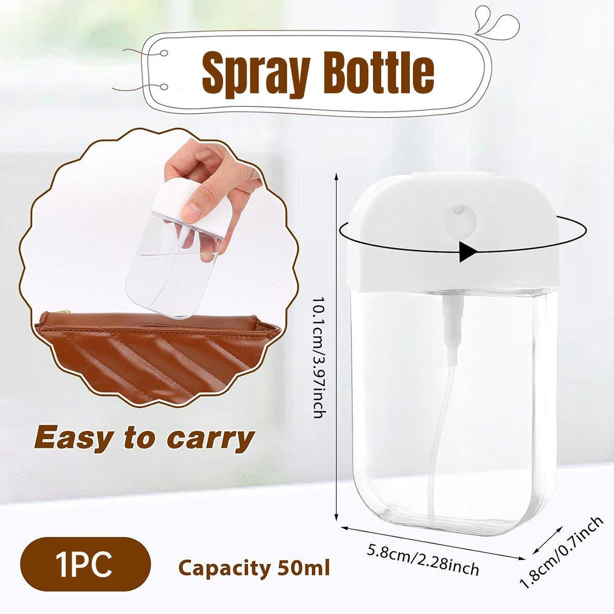 1pc Portable Card Spray Bottle Refillable Travel Watering Can for Skincare V528-BOTTLE-50ML-404715