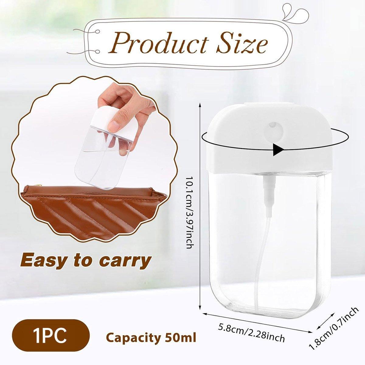 1pc Portable Card Spray Bottle Refillable Travel Watering Can for Skincare V528-BOTTLE-50ML-404715