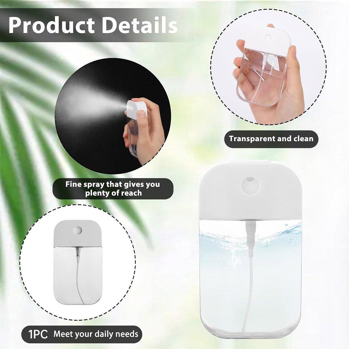 1pc Portable Card Spray Bottle Refillable Travel Watering Can for Skincare V528-BOTTLE-50ML-404715
