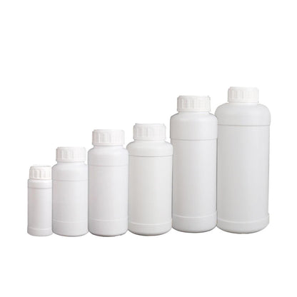 50pcs Chemical Bottle White Plastic Sample Reagent Bottles for Lab Storage - 200ml V528-BOTTLE-50PCS-200ML-812796