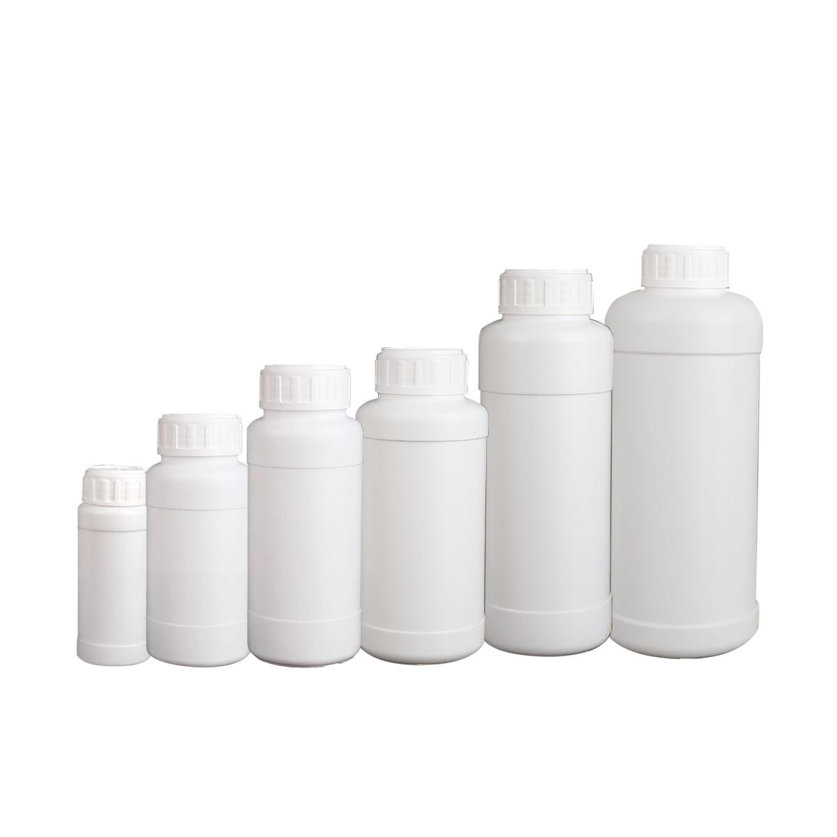 50pcs Chemical Bottle White Plastic Sample Reagent Bottles for Lab Storage - 300ml V528-BOTTLE-50PCS-300ML-630947