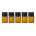 5pcs 2ml-5ml Amber Glass Orifice Reducer Bottles Sample Vial Dram Essential Oils - 2ml V528-BOTTLE-5PCS-2ML-574026