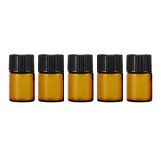 5pcs 2ml-5ml Amber Glass Orifice Reducer Bottles Sample Vial Dram Essential Oils - 2ml V528-BOTTLE-5PCS-2ML-574026