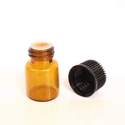 5pcs 2ml-5ml Amber Glass Orifice Reducer Bottles Sample Vial Dram Essential Oils - 2ml V528-BOTTLE-5PCS-2ML-574026