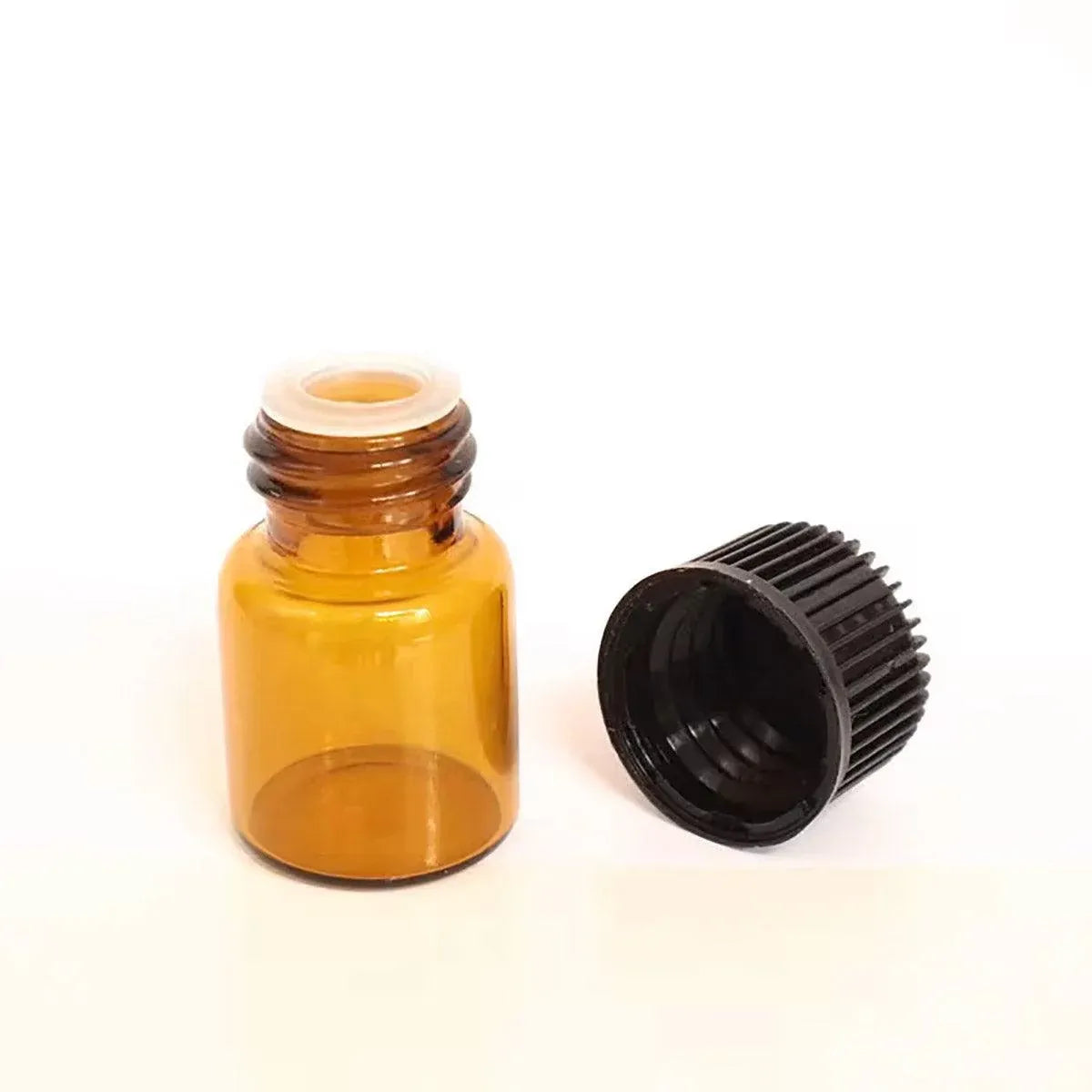 5pcs 2ml-5ml Amber Glass Orifice Reducer Bottles Sample Vial Dram Essential Oils - 2ml V528-BOTTLE-5PCS-2ML-574026