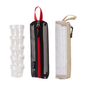 5PCS Outdoor Camping Spice Container Set Travel BBQ Seasoning Storage Box Use - Black V528-BOTTLE-5PCS-BLACK-225450