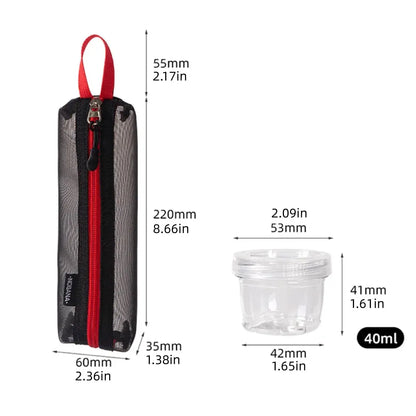 5PCS Outdoor Camping Spice Container Set Travel BBQ Seasoning Storage Box Use - Black V528-BOTTLE-5PCS-BLACK-225450