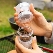 5PCS Outdoor Camping Spice Container Set Travel BBQ Seasoning Storage Box Use - Black V528-BOTTLE-5PCS-BLACK-225450