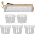5PCS Outdoor Camping Spice Container Set Travel BBQ Seasoning Storage Box Use - White V528-BOTTLE-5PCS-WHITE-119800
