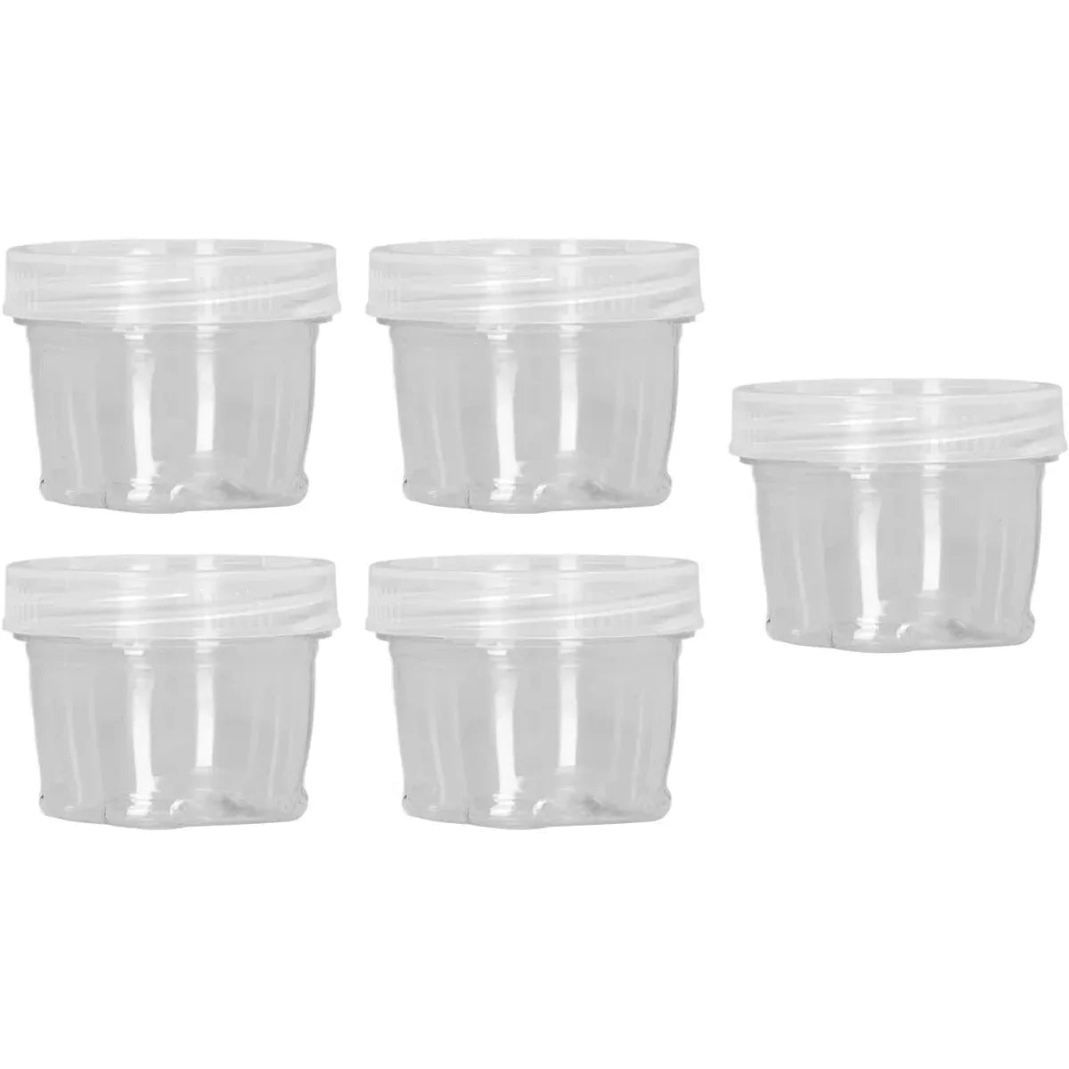 5PCS Outdoor Camping Spice Container Set Travel BBQ Seasoning Storage Box Use - White V528-BOTTLE-5PCS-WHITE-119800