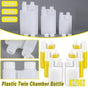 250-1000ml Plastic Twin Chamber Bottle with Tamper Evident Cap for Chemical Liquids - 8Pcs 250ml V528-BOTTLE-8PCS-250ML-670433