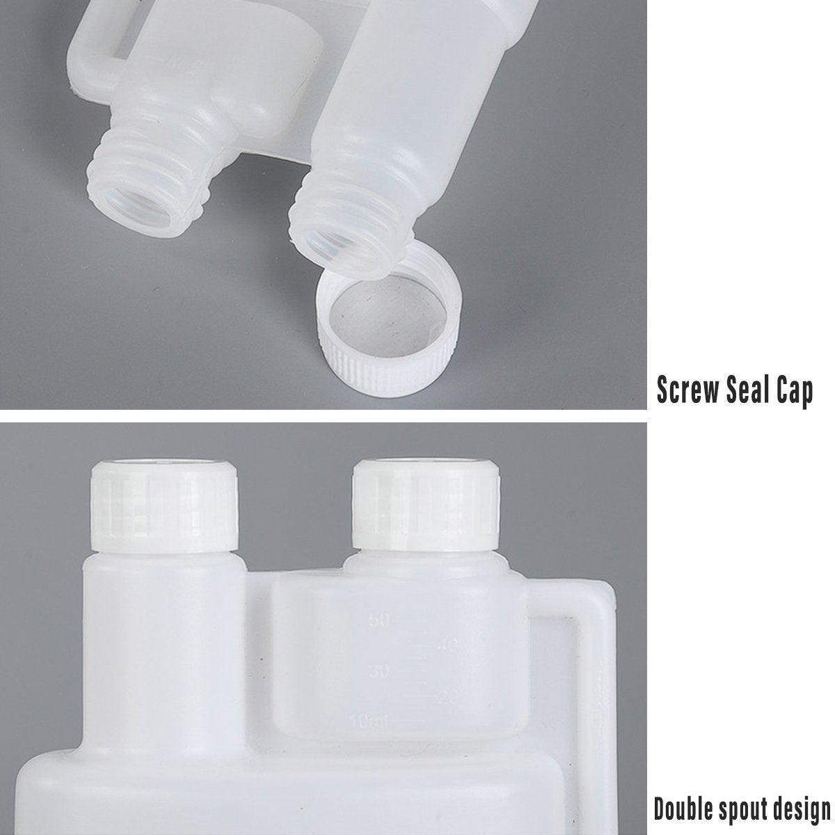 250-1000ml Plastic Twin Chamber Bottle with Tamper Evident Cap for Chemical Liquids - 8Pcs 250ml V528-BOTTLE-8PCS-250ML-670433