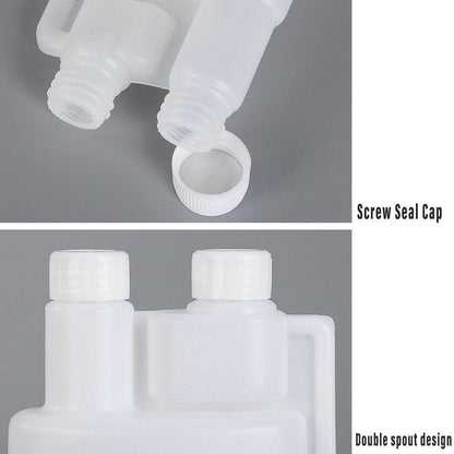 250-1000ml Plastic Twin Chamber Bottle with Tamper Evident Cap for Chemical Liquids - 8Pcs 250ml V528-BOTTLE-8PCS-250ML-670433