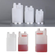 250-1000ml Plastic Twin Chamber Bottle with Tamper Evident Cap for Chemical Liquids - 8Pcs 250ml