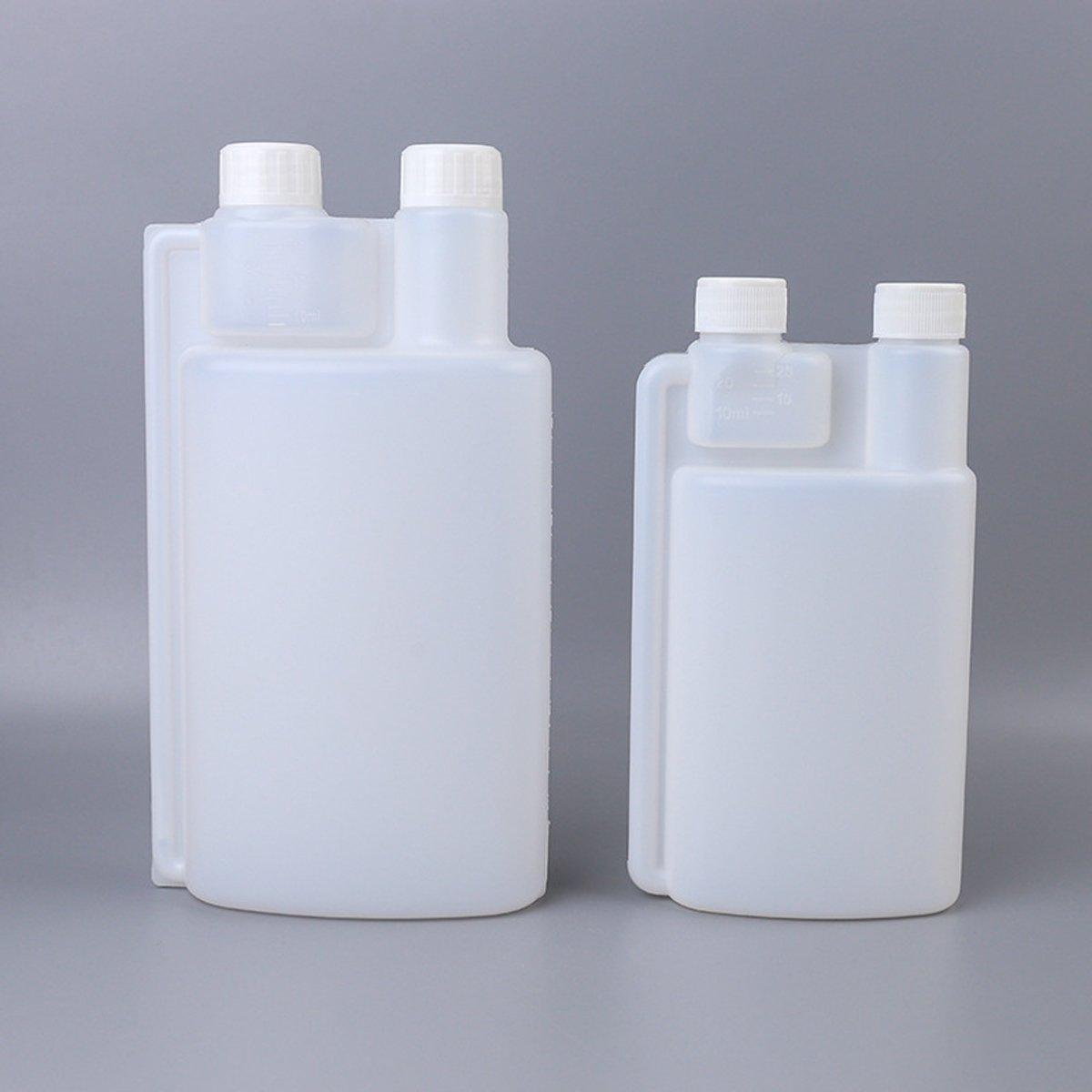 250-1000ml Plastic Twin Chamber Bottle with Tamper Evident Cap for Chemical Liquids - 8Pcs 250ml V528-BOTTLE-8PCS-250ML-670433