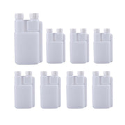 250-1000ml Plastic Twin Chamber Bottle with Tamper Evident Cap for Chemical Liquids - 8Pcs 250ml