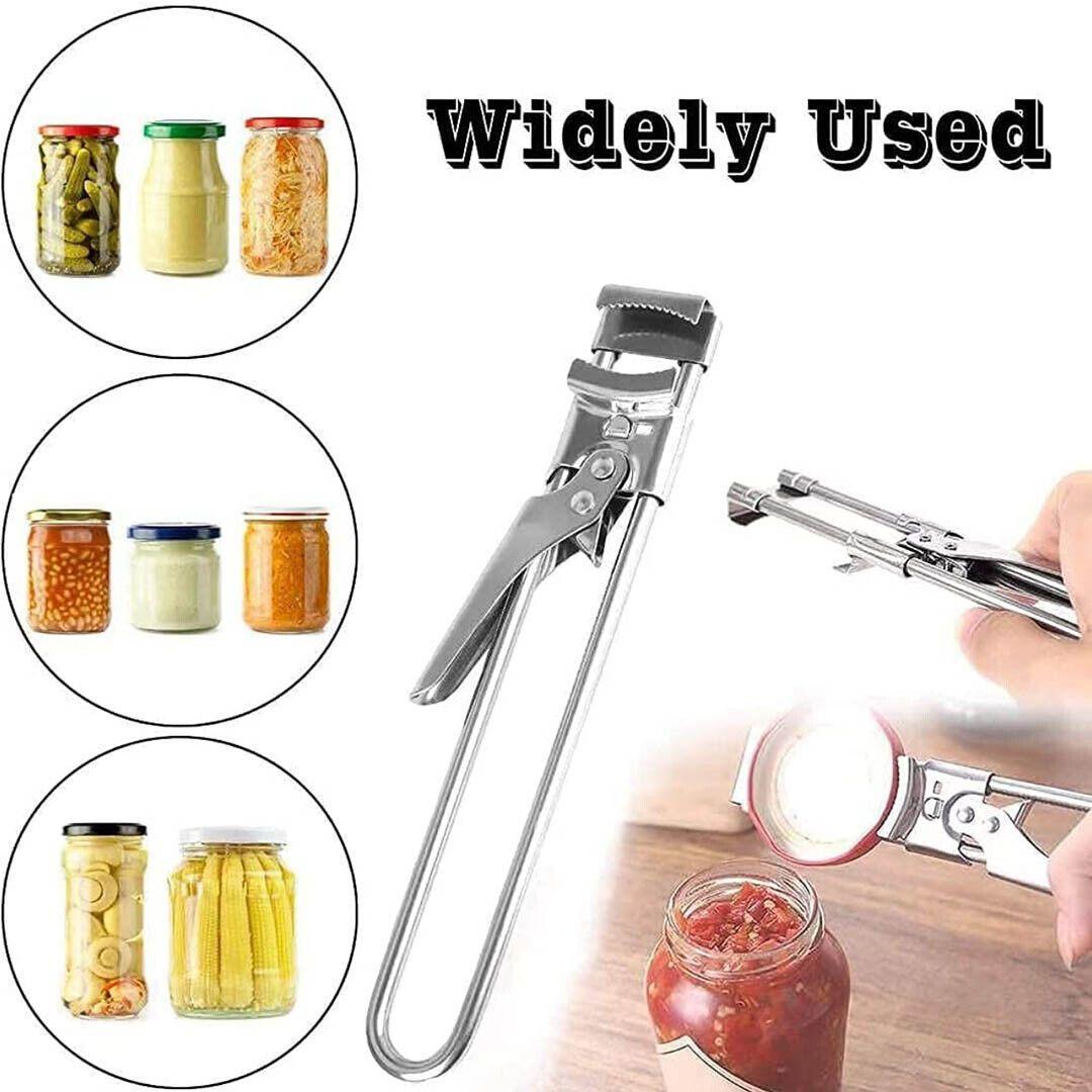 Bottle Opener Multifunctional Beer Adjustable Stainless Steel Jar Lid Gripper Au V528-BOTTLE-92599