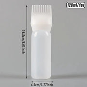 Hair Dry Cleaning Hair Bottle Combing Teeth Coloring Cream Scale Water Perm Potion Salon Tools V528-BOTTLE-COMB-WHITE-10PCS-519122