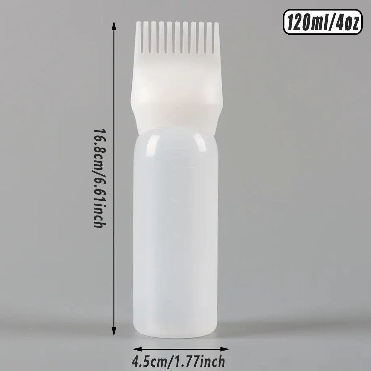 Hair Dry Cleaning Hair Bottle Combing Teeth Coloring Cream Scale Water Perm Potion Salon Tools V528-BOTTLE-COMB-WHITE-10PCS-519122