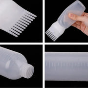 Hair Dry Cleaning Hair Bottle Combing Teeth Coloring Cream Scale Water Perm Potion Salon Tools V528-BOTTLE-COMB-WHITE-10PCS-519122