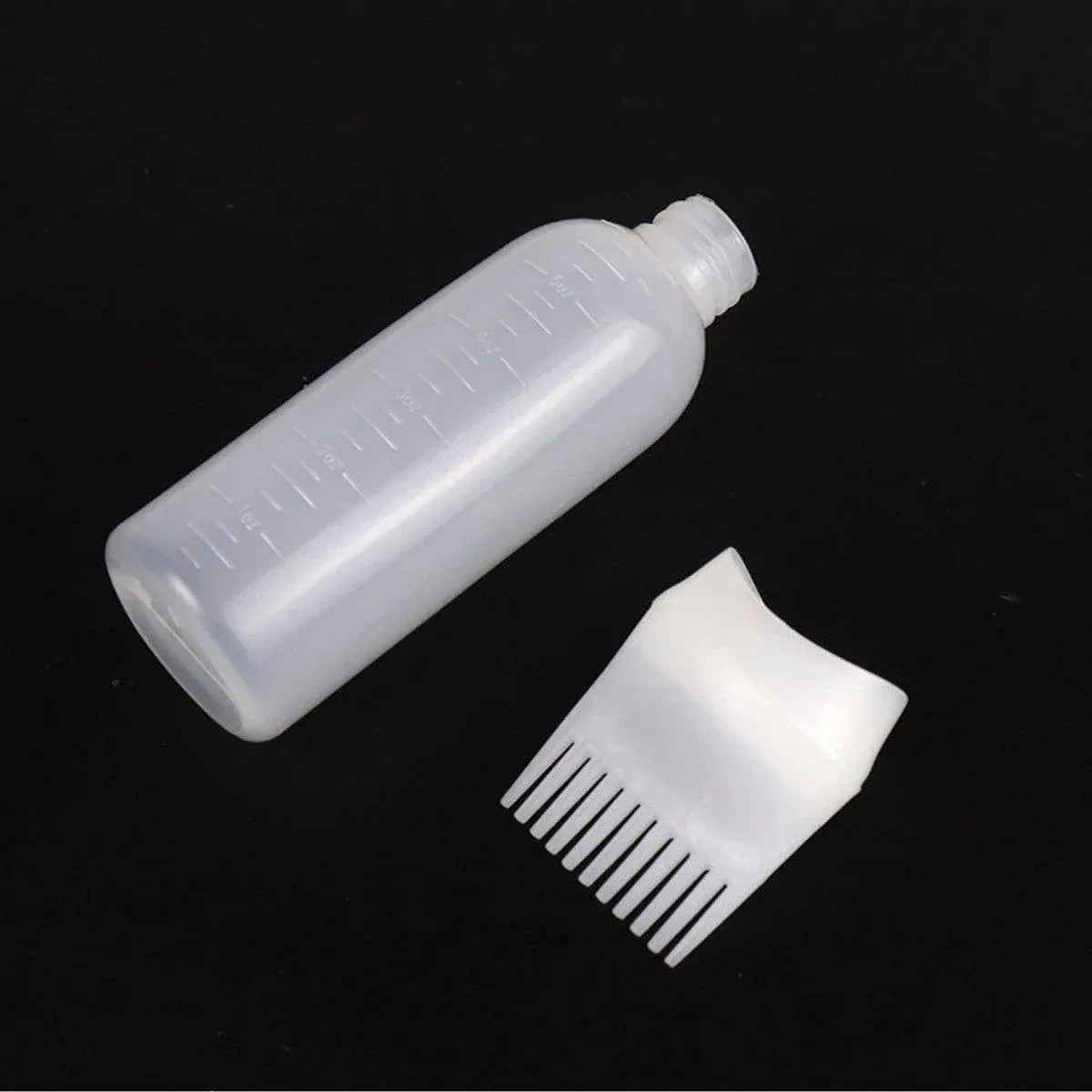 Hair Dry Cleaning Hair Bottle Combing Teeth Coloring Cream Scale Water Perm Potion Salon Tools V528-BOTTLE-COMB-WHITE-10PCS-519122