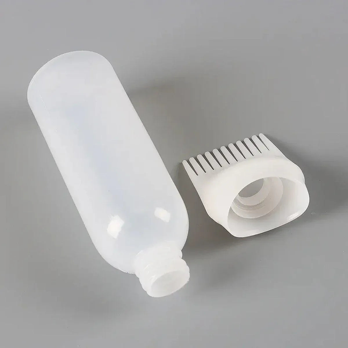 Hair Dry Cleaning Hair Bottle Combing Teeth Coloring Cream Scale Water Perm Potion Salon Tools V528-BOTTLE-COMB-WHITE-10PCS-519122
