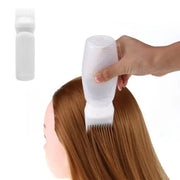 Hair Dry Cleaning Hair Bottle Combing Teeth Coloring Cream Scale Water Perm Potion Salon Tools V528-BOTTLE-COMB-WHITE-10PCS-519122