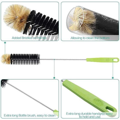 Long Bottle Cleaning Brush 40cm Nylon Wine Water Thermos Jar Scrubber V528-BOTTLEBRUSH-421430